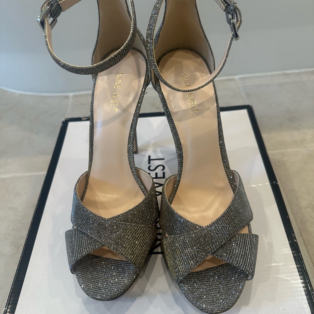Nine West Sparkling Strappy Heels